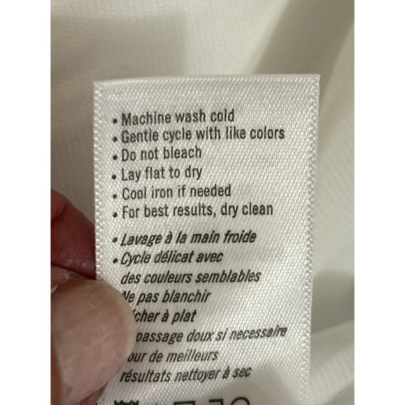 NWT Paige Dijon thong bodysuit, white, extra small, draped mock wrap front - Picture 11 of 13